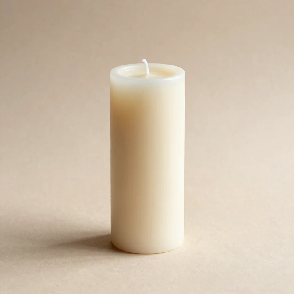 Aura Ribbed Pillar Soy Candle