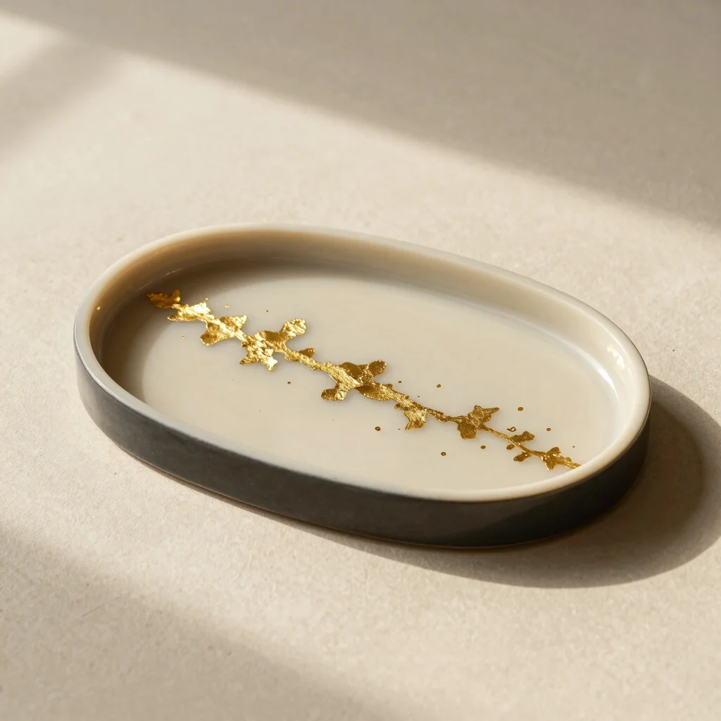 Lumière Gold Leaf & Resin Tray